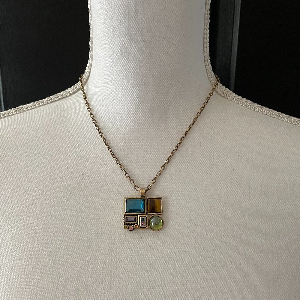 Patricia Locke Multi-Stone/Color Pendant Necklace